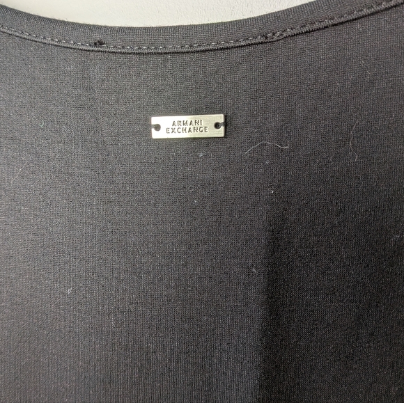 ARMANI EXCHANGE Mini Women Dress Black Color Side Zippers Size XS - Picture 8 of 10